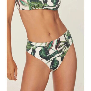 Andie The 90s Women Tropical Print High Waisted Bikini Bottom 3X NWT